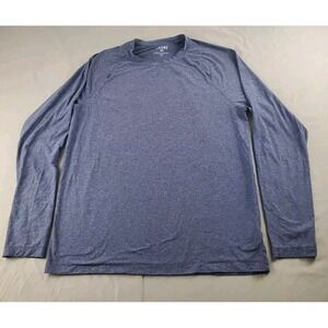 Rhone Sweater Mens Large Blue Ligweight Long Sleeve Stretch Running